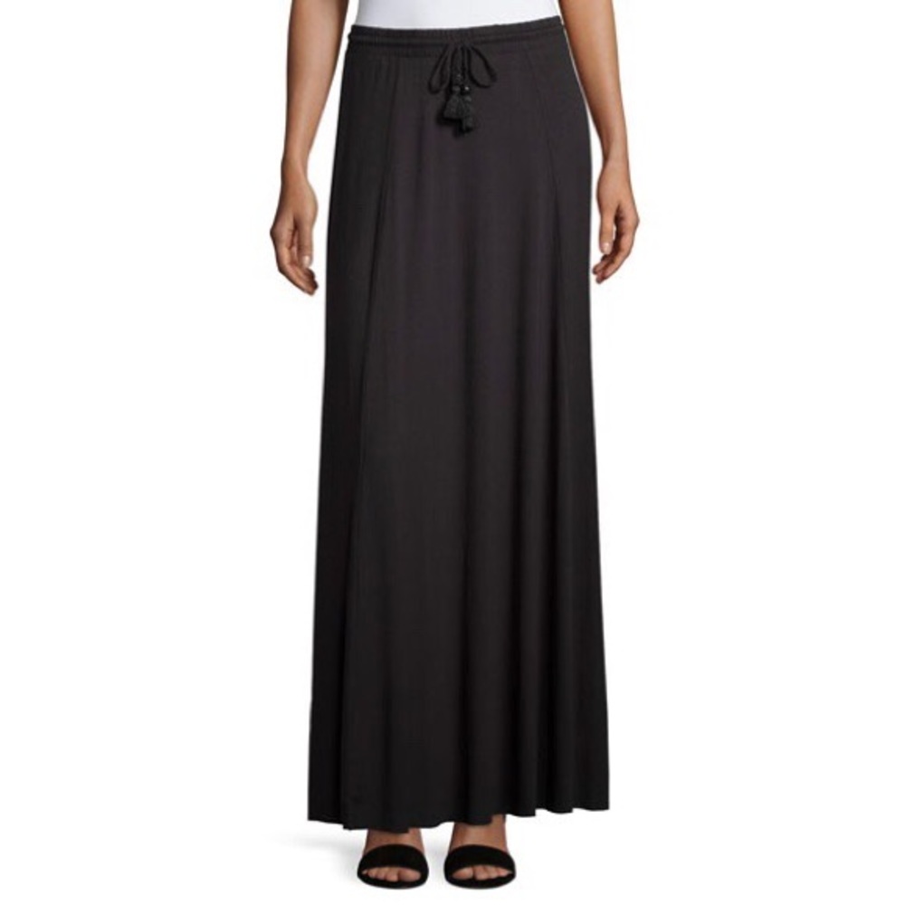 COPY - Black maxi skirt Calypso, S